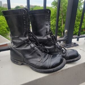 Corcoran Military Jump Field Black Leather Combat Cap Toe Boots Mens Size 7